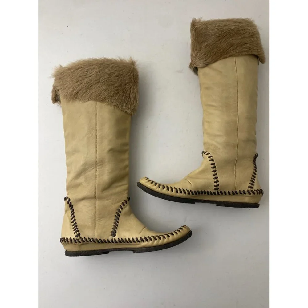 Barneys COOP Moccasin Mukluk Tall Boots Shoes